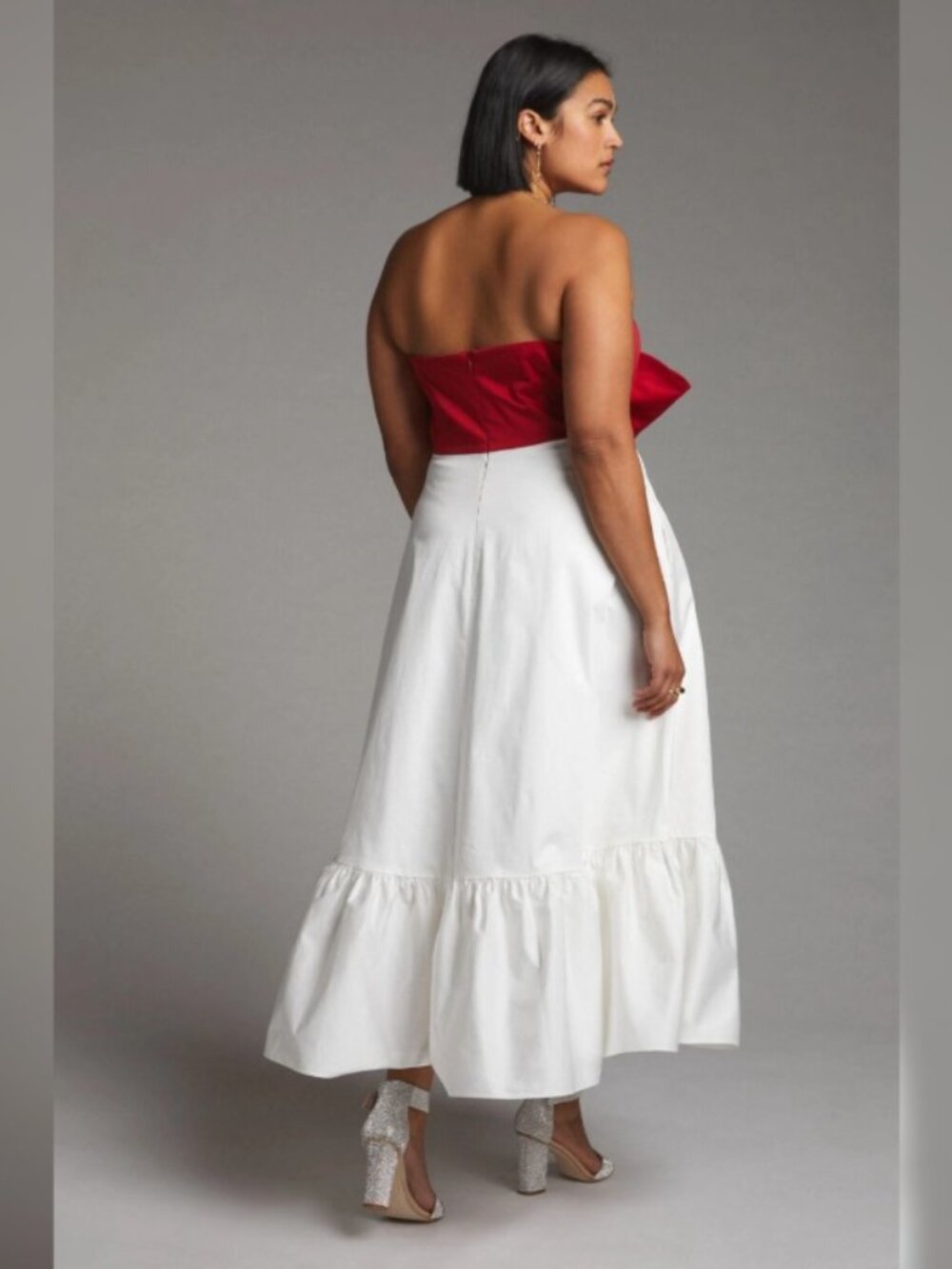 Anthropologie Hutch Bow-Tie Maxi Dress Sz 6 - Picture 6 of 7